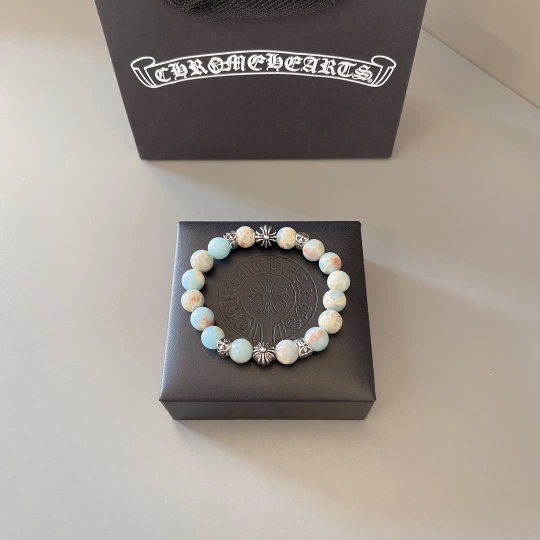 Chrome Hearts Chromecrafts Blue Opal Bracelet Chrome Hearts Chromecrafts Blue Opal Bracelet